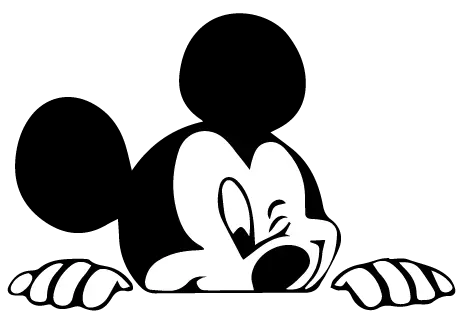 Mickey Mouse winking